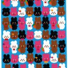 Bee Create Japan Rabbit Sticker Sheet Kawaii