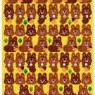 Bee Create Japan Squirrel Sticker Sheet Kawaii
