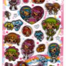 Pool Cool Japan Kirakira Girls Dance Party Sticker Sheet Kawaii