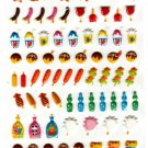 Kamio Japan Summer Festival Puffy Sticker Sheet Kawaii