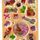 Kamio Japan Honey Forest Epoxy Sticker Sheet Kawaii