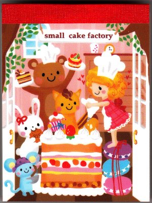 Mind Wave Japan Small Cake Factory Mini Memo Pad Kawaii