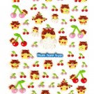 M.D.You Japan Hamsters and Cherries Sticker Sheet Kawaii