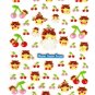 M.D.You Japan Hamsters and Cherries Sticker Sheet Kawaii