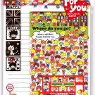 Kamio Japan Where Do You Go Letter Set with Stickers Kawaii