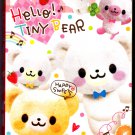 Q-Lia Japan Hello Tiny Bear Memo Book with Stickers Kawaii