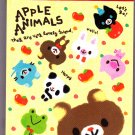 Pool Cool Japan Apple Animals Mini Memo Pad Kawaii