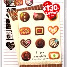 Kamio Japan I Love Chocolate Letter Set with Stickers Kawaii