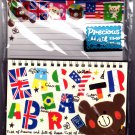 Kamio Japan Easy Trabear Letter Set with Stickers Kawaii
