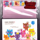 Kamio Japan Funny Friends Letter Set with Stickers Kawaii