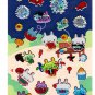 Ark Road Japan Bunny Summer Fesitval Sticker Sheet Kawaii