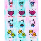 Sanrio Japan Pochacco Sticker Sheet 1996 Kawaii