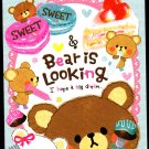 Crux Japan Bear is Looking Mini Memo Pad (B) Kawaii