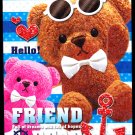Kamio Japan Friend Bear Mini Memo Pad Kawaii