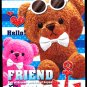 Kamio Japan Friend Bear Mini Memo Pad Kawaii