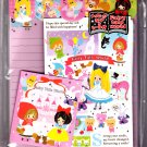 Kamio Japan Fairy Tale World Letter Set with Stickers Kawaii