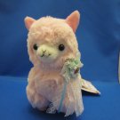 Amuse Japan Pink Arpakasso Plush with Lace Ribbon Kawaii