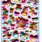 Q-Lia Japan Cutie Powder Puffy Sticker Sheet Kawaii