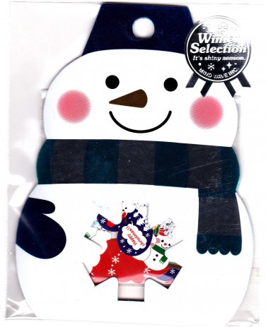 Mind Wave Japan Winter Selection Snowman Sticker Sack Kawaii