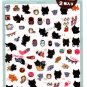 San-X Japan Kutusita Nyanko Micro Schedule Stickers 2 Sheets 2011 Kawaii