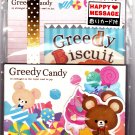 Kamio Japan Greedy Candy Letter Set with Stickers Kawaii