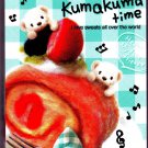 Q-Lia Japan Kumakuma Time Mini Memo Pad Kawaii