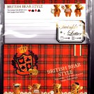 Crux Japan British Bear Style Letter Set (Red) Kawaii