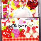 Q-Lia Japan Berry Bear Letter Set with Stickers Kawaii