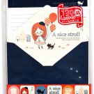 Crux Japan A Nice Stroll Letter Set with Stickers Kawaii
