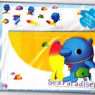 San-X Japan Sea Paradise Letter Set with Stickers Rare 1999 Kawaii