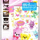 Kamio Japan Bear Rabbit Letter Set with Stickers Kawaii
