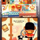 Kamio Japan Bear's World Trip Letter Set with Stickers Kawaii