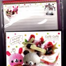Kamio Japan Cafe Cafe Letter Set with Stickers Kawaii