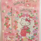 Sanrio Japan Hello Kitty and Strawberries Letter Set with Stickers 2013 Kawaii