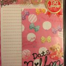 Crux Japan Dots & Ribbon Letter Set with Stickers Kawaii