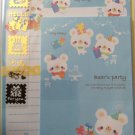 Pool Cool Japan Bear's Party Letter Set with Stickers Kawaii