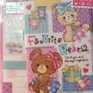 Mind Wave Japan Favorite Bear Letter Set with Stickers Kawaii
