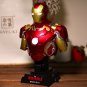 Avengers Iron Man MK43 Bust Statue 1/4 Scale Light up Decoration Figure Boxed