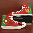 Converse Chuck Sneakers Portugal Flag Hand Painted Shoes Unisex All Star
