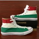 Converse Design Hungary Flag Shoes Hand Painted Canvas Shoes Chuck Sneakers