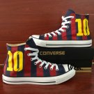 Sport Shoes Converse Design Soccer Jersey Football Number 10 Hand Painted Sneakers