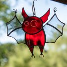 Halloween bat stained glass window hangings Halloween decorations