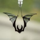 Halloween bat stained glass window hangings horror decor Halloween gift
