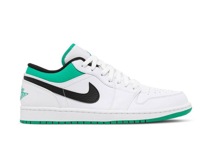 Air Jordan 1 Low White Lucky Green 553558 129