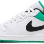 Air Jordan 1 Low White Lucky Green 553558 129