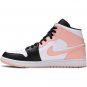 Air Jordan 1 Mid Arctic Orange Black Toe 554724-133