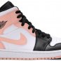 Air Jordan 1 Mid Arctic Orange Black Toe 554724-133