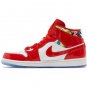 Air Jordan 1 Mid Barcelona Sweater Red Patent