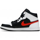 Air Jordan 1 Mid Black Chile Red White 554724-075
