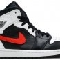 Air Jordan 1 Mid Black Chile Red White 554724-075